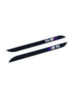 Pair of M5 Fender Grille Emblem Side Vent Logo Badge Stickers