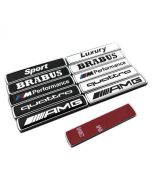 Metal Side Emblem Decal Sticker Fender Emblem Side Badge Door Logo for BMW & Mercedes