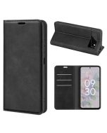 Google Pixel 6a Super Soft Leather Flip Cover Phone Case Dual Invisible Magnets Snap