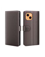 iPhone 13 Phone Case Wallet Flip Cover Folio Genuine Leather Case Stand Display Card Pocket