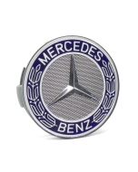 Mercedes Benz Amg Ml Sl Clk Slk Wheel Center Caps Blue Star Logo
