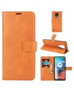 Motorola Moto E7 Flip Cover Leather Wallet Case with Rectangle Magnetic Snap