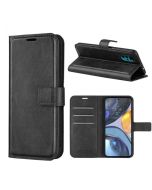 Motorola moto g22 Flip Cover Leather Wallet Case with Rectangle Magnetic Snap
