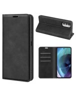 Motorola moto g51 5G Super Soft Leather Flip Cover Phone Case Dual Invisible Magnets Snap