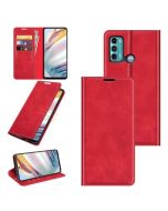 Motorola Moto G60 | Moto G40 Fusion Super Soft Leather Flip Cover Phone Case Dual Invisible Magnets Snap
