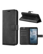 Nokia C100 Flip Cover Leather Wallet Case with Rectangle Magnetic Snap