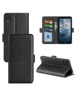 Nokia C2 2nd Edition Flip Cover Leather Wallet Case with Dual Magnetic Closure
