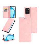 OnePlus 9R Super Soft Leather Flip Cover Phone Case Dual Invisible Magnets Snap
