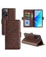 OPPO A57 4G (2022) Flip Cover Leather Wallet Case with Dual Magnetic Closure