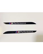 Pair of M Performance Fender Grille Side Vent Logo Emblem Badge Stickers