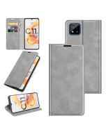 Realme C11 (2021) Super Soft Leather Flip Cover Phone Case Dual Invisible Magnets Snap