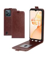 realme C31 Leather Flip Phone Case Flip Cover Vertical Open Wallet Case