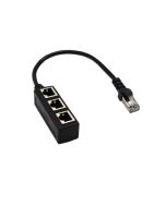 RJ45 male to 3-port RJ45 female Ethernet Extension Cable Ethernet cord Extender hub