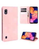 Samsung Galaxy A10 Super Soft Leather Flip Cover Phone Case Dual Invisible Magnets Snap