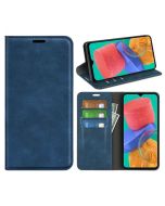 Samsung Galaxy M33 5G Super Soft Leather Flip Cover Phone Case Dual Invisible Magnets Snap