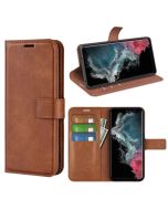 Samsung Galaxy S23 Ultra Flip Cover Leather Wallet Case with Rectangle Magnetic Snap