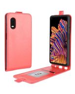 Samsung Galaxy XCover Pro Leather Flip Phone Case Flip Cover Vertical Open Wallet Case