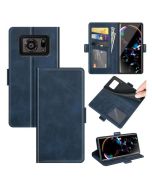 Sharp Aquos R6 Flip Cover Leather Wallet Case with Dual Magnetic Closure