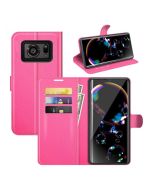 Sharp Aquos R6 Phone Case Wallet Flip Cover Folio Leather Case Stand Display Card Pocket