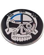 SKULL Hood Trunk Emblem Badge For BMW 82/74mm