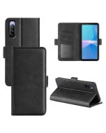 Sony Xperia 10 IV Flip Cover Leather Wallet Case with Dual Magnetic Closure