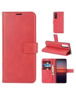 Sony Xperia 5 II Flip Cover Leather Wallet Case with Rectangle Magnetic Snap