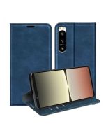 Sony Xperia 5 IV Super Soft Leather Flip Cover Phone Case Dual Invisible Magnets Snap