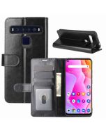 TCL 10L Flip Folio Leather Wallet Case with ID and Credit Card Pockets