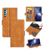 TCL 20 Pro 5G Flip Cover Leather Wallet Case with Dual Magnetic Closure