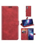 TCL 20 Pro 5G Flip Cover Leather Wallet Case with Rectangle Magnetic Snap