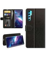 TCL 20 Pro 5G Flip Folio Leather Wallet Case with ID and Credit Card Pockets