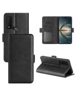 TCL 30 V 5G Flip Cover Leather Wallet Case with Dual Magnetic Closure