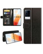 vivo iQOO 8 Flip Folio Leather Wallet Case with ID and Credit Card Pockets