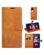 vivo iQOO 8 Pro Flip Cover Leather Wallet Case with Rectangle Magnetic Snap