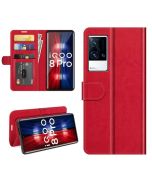 vivo iQOO 8 Pro Flip Folio Leather Wallet Case with ID and Credit Card Pockets