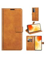vivo X70 Pro Flip Cover Leather Wallet Case with Rectangle Magnetic Snap