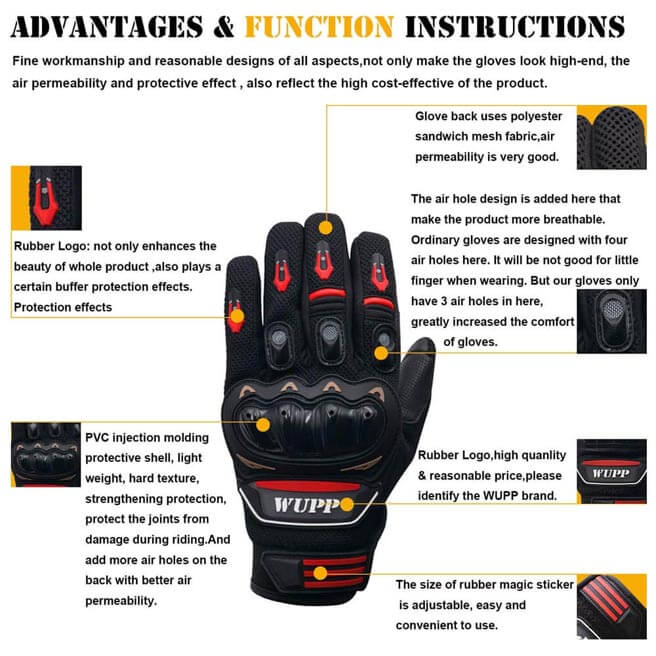 Bike Full Finger Summer Gloves Touch Screen Unisex Riding