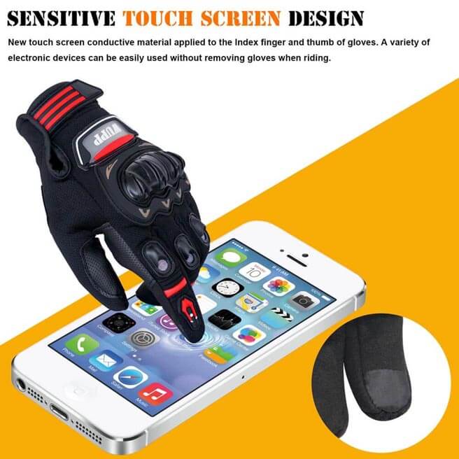 Bike Full Finger Summer Gloves Touch Screen Unisex Riding