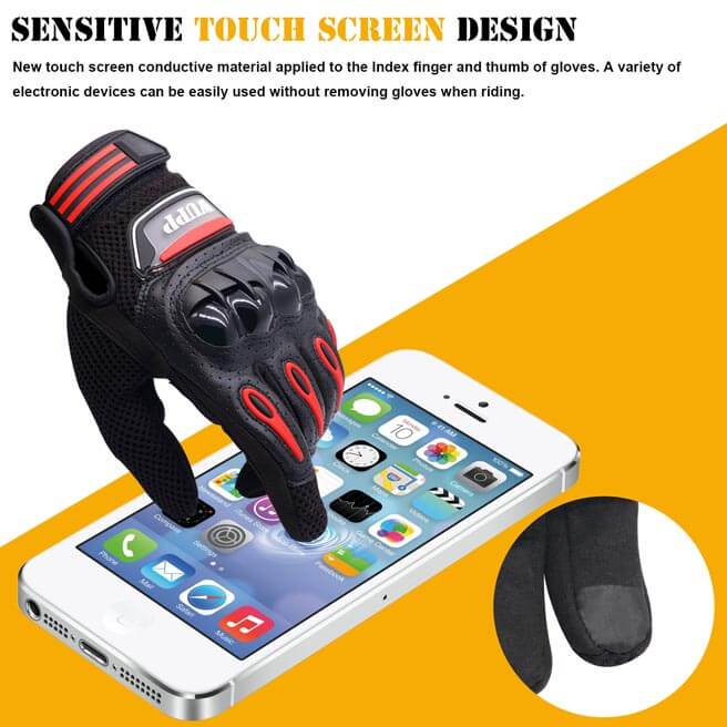 Bike Full Finger Summer Gloves Touch Screen Unisex Riding gloves