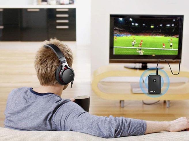 Bluetooth Transmitter & Receiver3.5mm Audio Adapter for TV, iPod & CD-Player