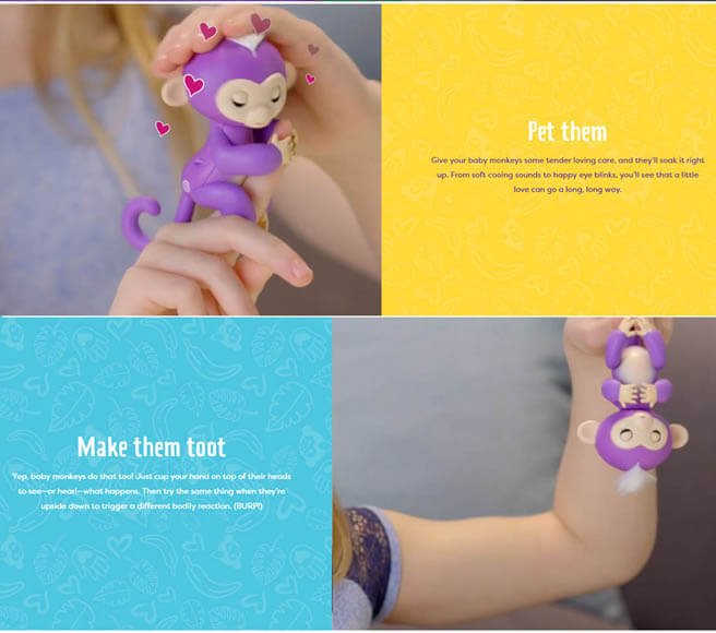 Fingerlings Baby Monkey Finger Monkey Toy