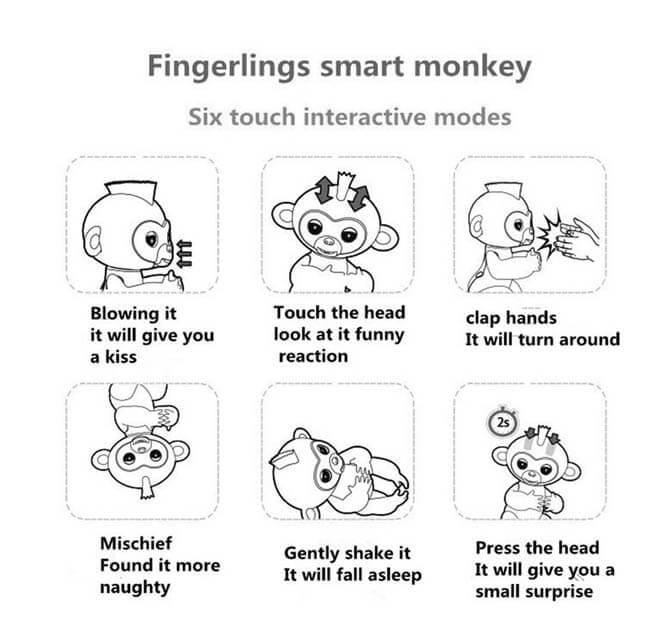 Fingerlings Baby Monkey Finger Monkey Toy